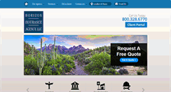 Desktop Screenshot of horizoninsurance.com